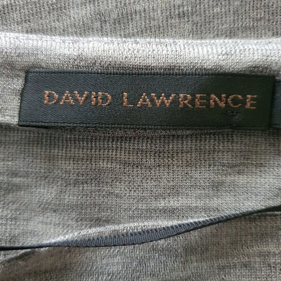 David Lawrence Wool Blend Long Sleeve Grey Top Size XL - Picture 3 of 9